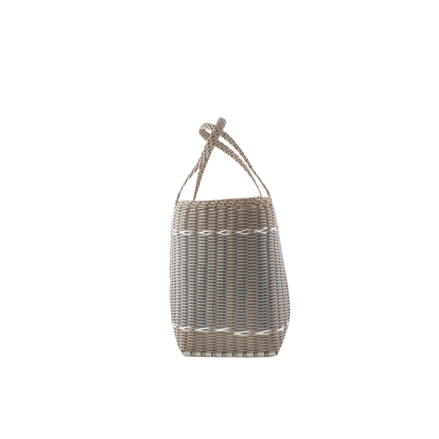 Small, Guadalupe - Putty + Silver Tote