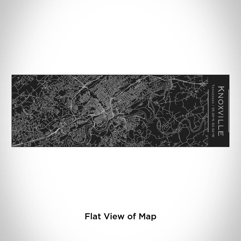 Knoxville TN Map Insulated Cup in Matte Black