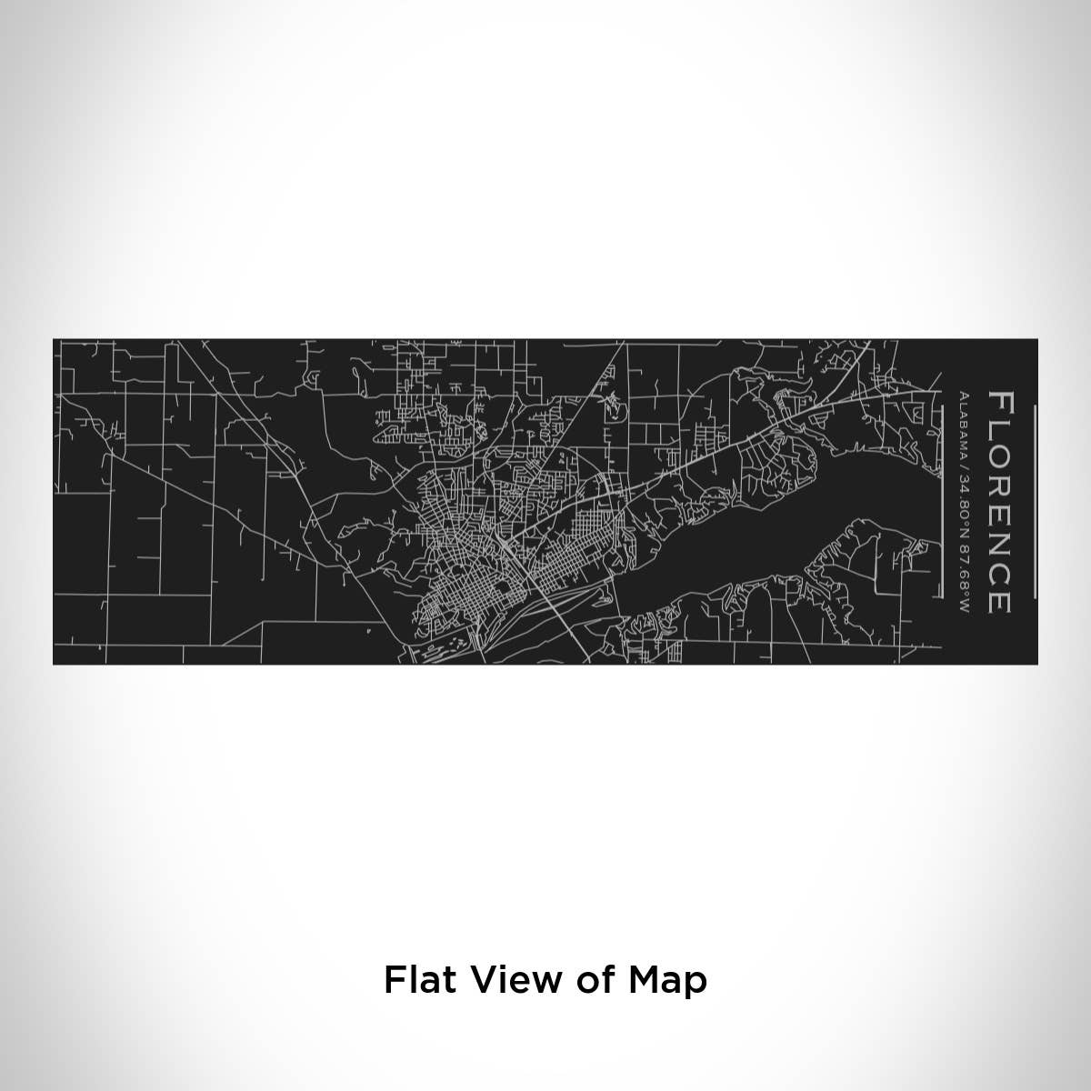 Florence AL Map Insulated Cup in Matte Black