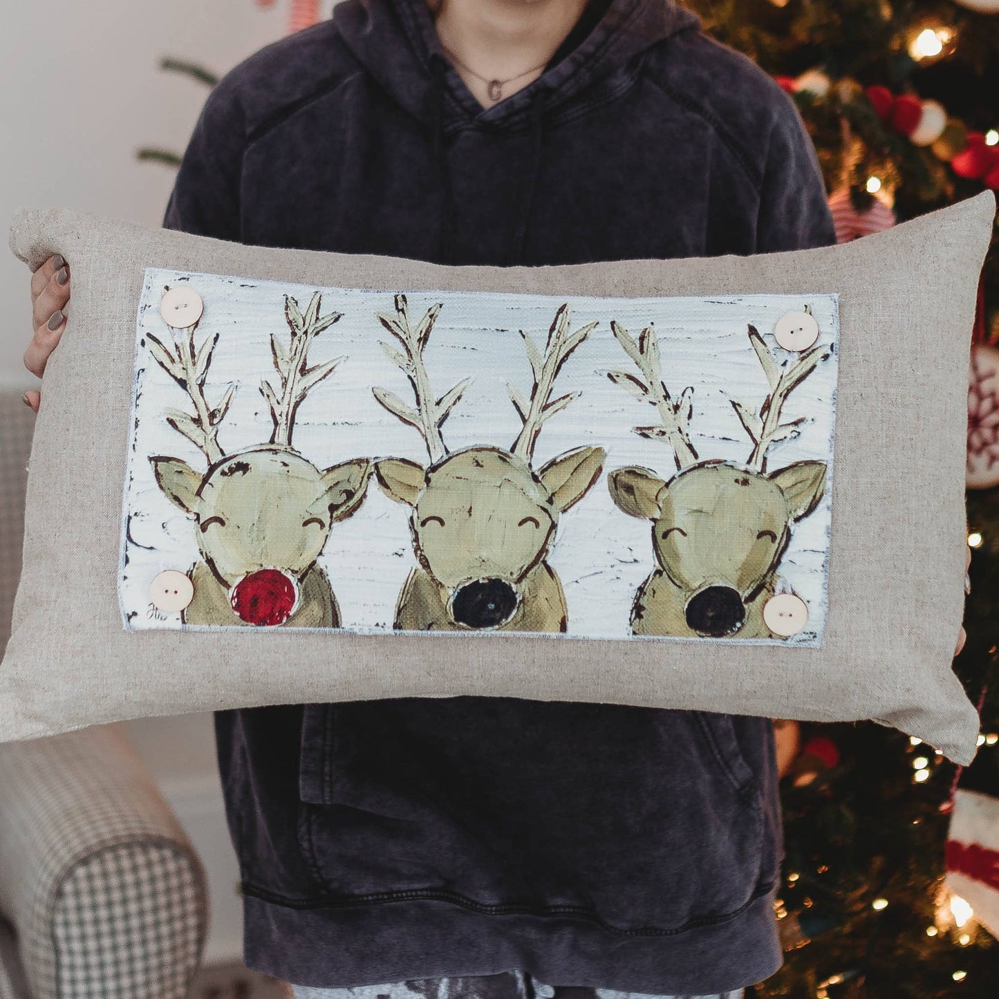 Christmas "Rudolph and Pals" Pillow Swap