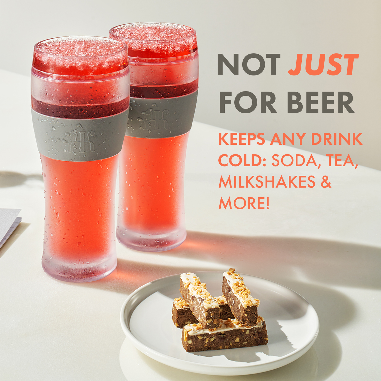 Frozen Beer Glasses - Unbreakable Acrylic Frozen Glassware