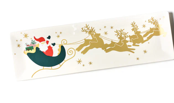 Christmas Village Rectangle Tray