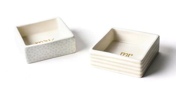 Mr. & Mrs. Trinket Bowls