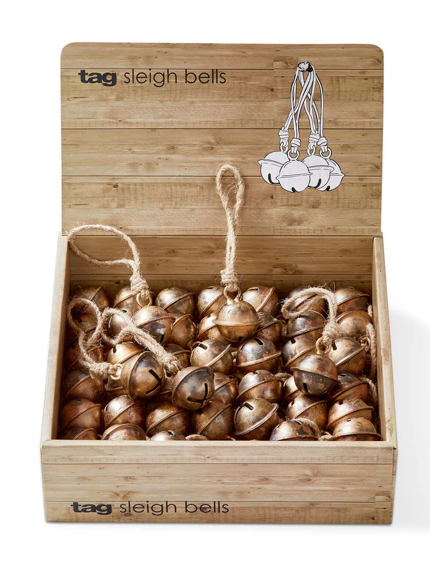 Mini Sleigh Bell- Brass