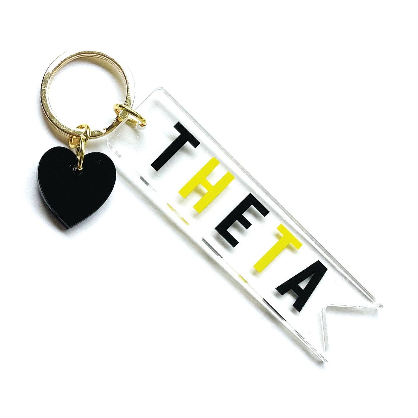 Sorority & Greek Acrylic Heart Keychain