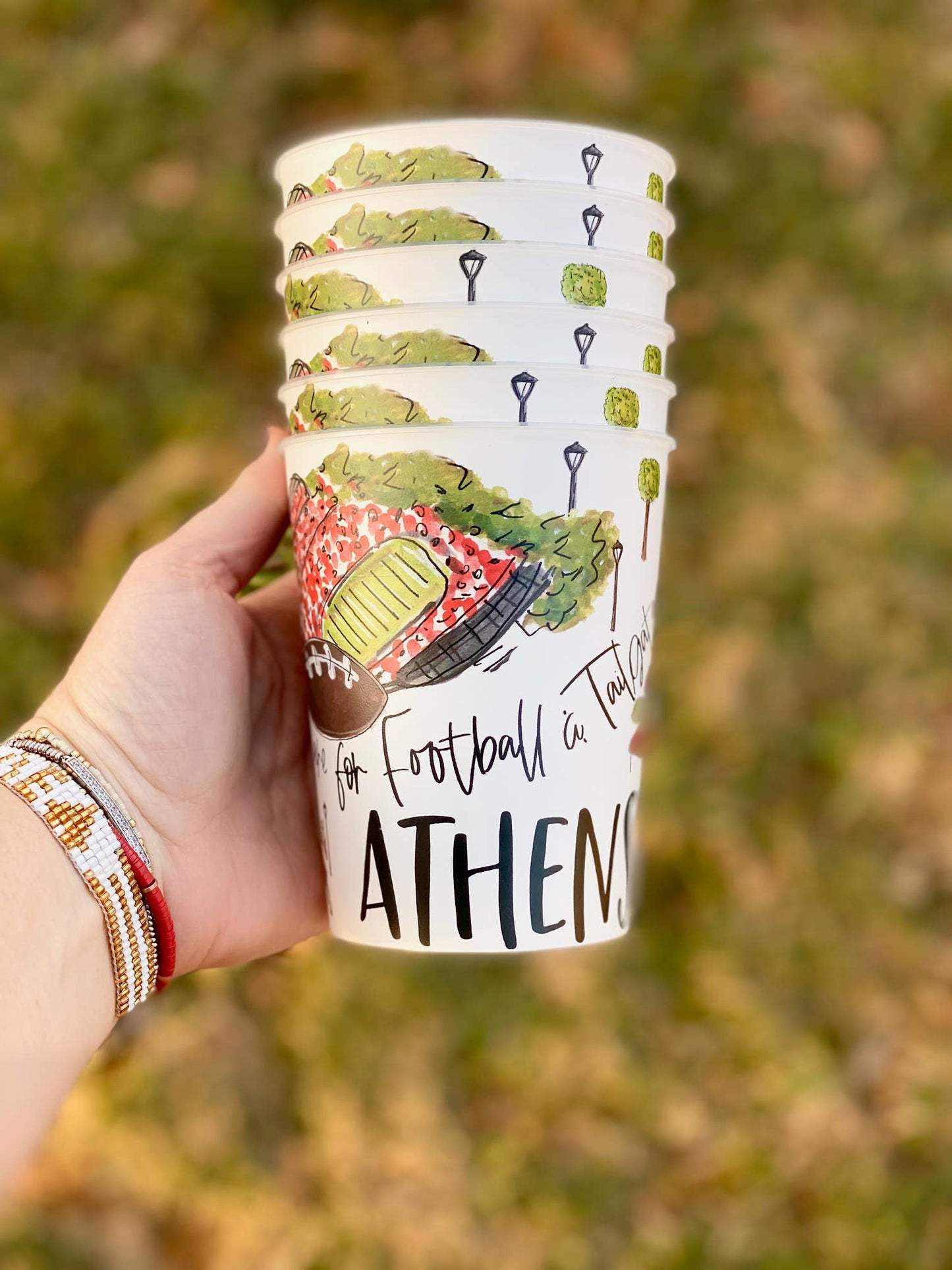 Athens Reusable Cups, tailgating, gameday gifts