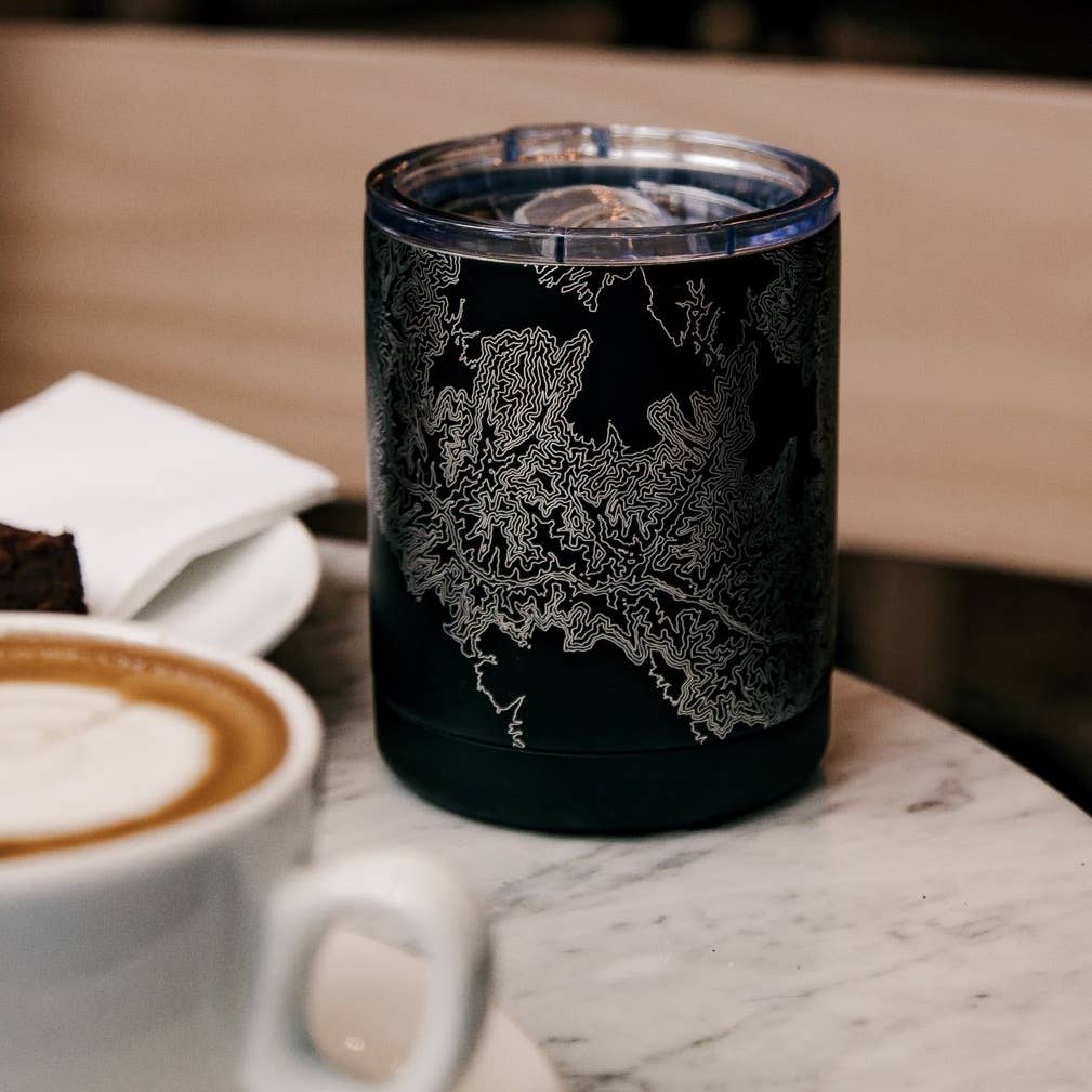 Knoxville TN Map Insulated Cup in Matte Black