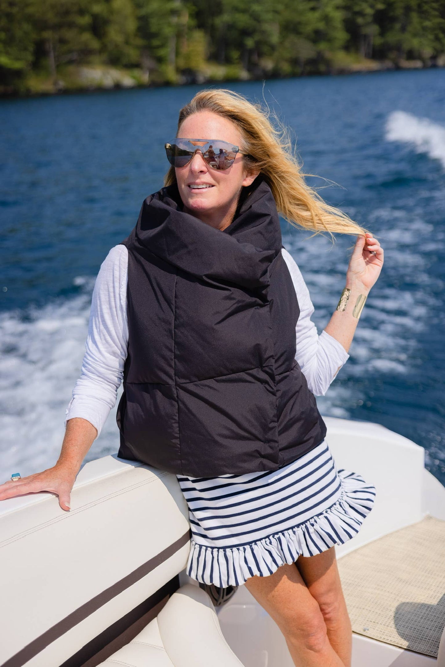 Black Waterproof Pretty Puffer Vest
