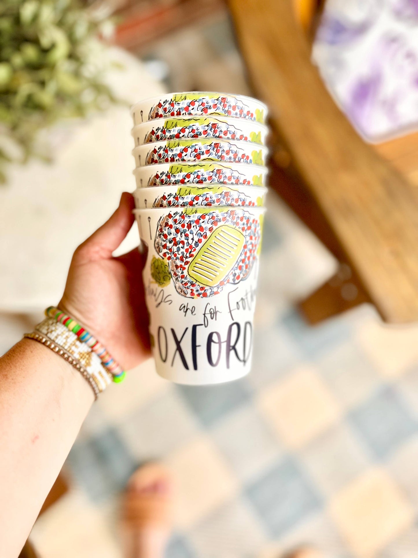 Oxford Reusable Party Cups, gifts, college games, alumni