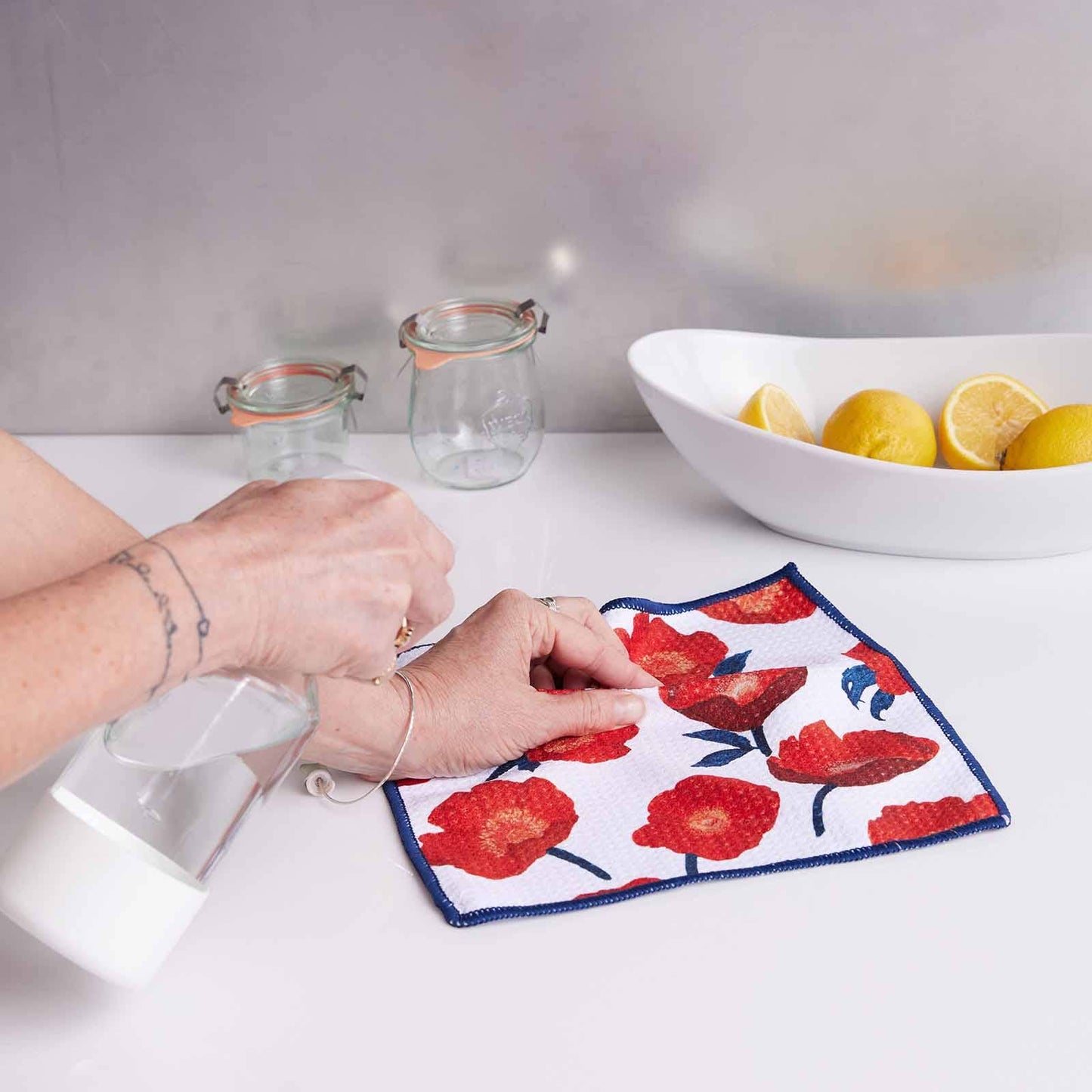 ICELANDIC POPPIES Dish Cloths, Set of 3