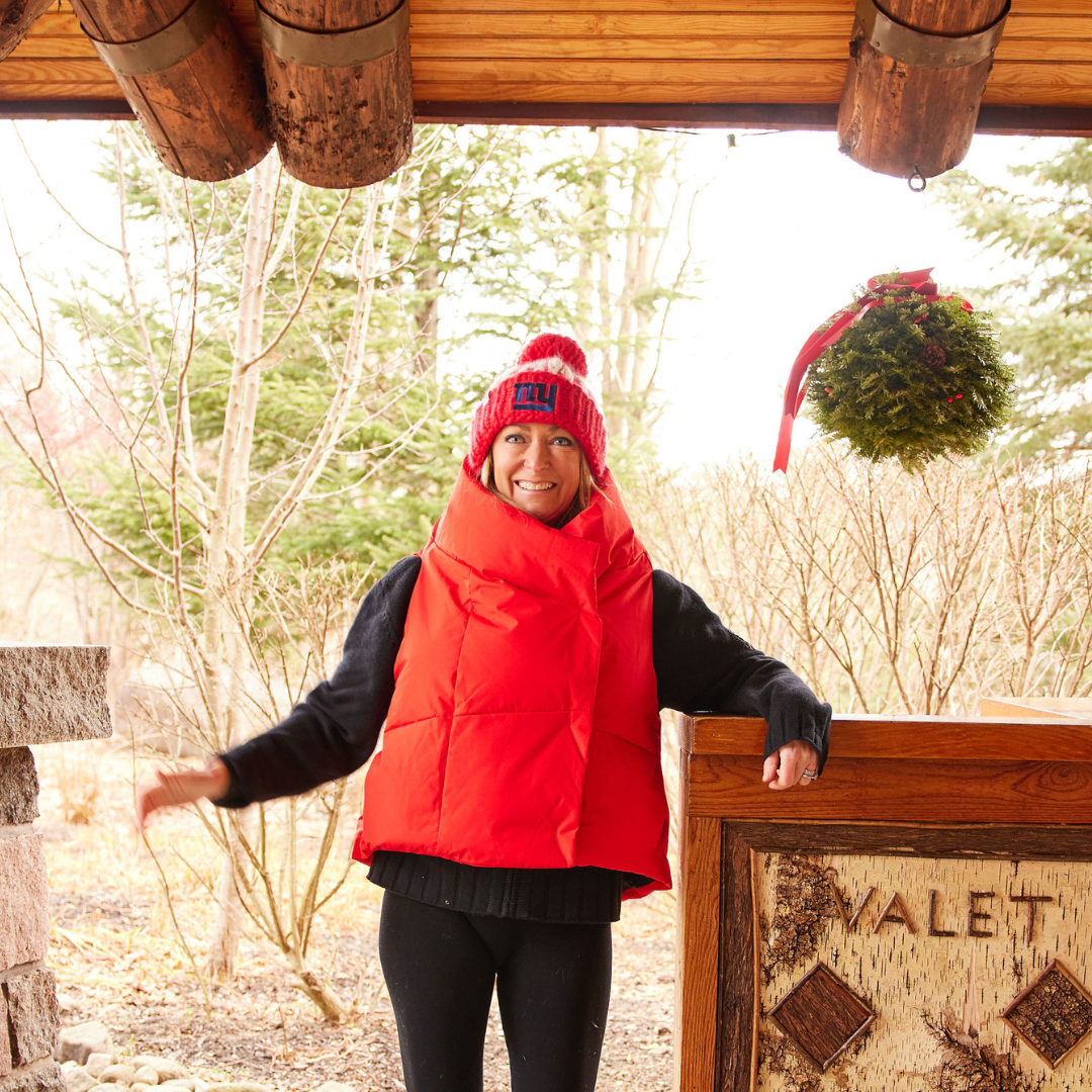 Red Waterproof Pretty Puffer Vest
