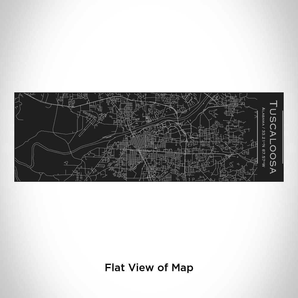 Tuscaloosa AL Map Insulated Cup in Matte Black