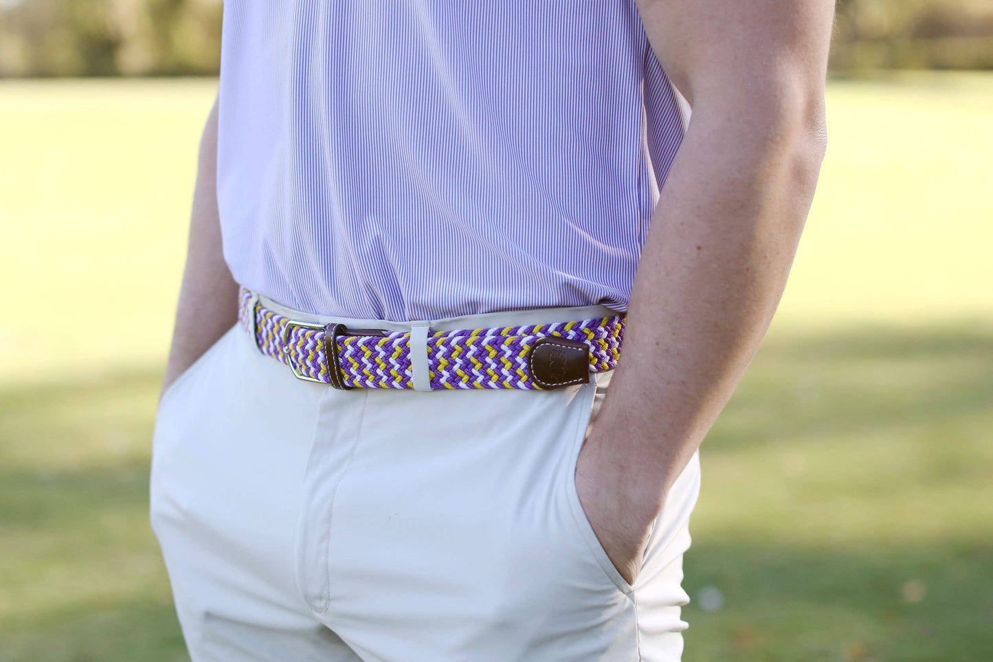 The Nola Woven Stretch Belt