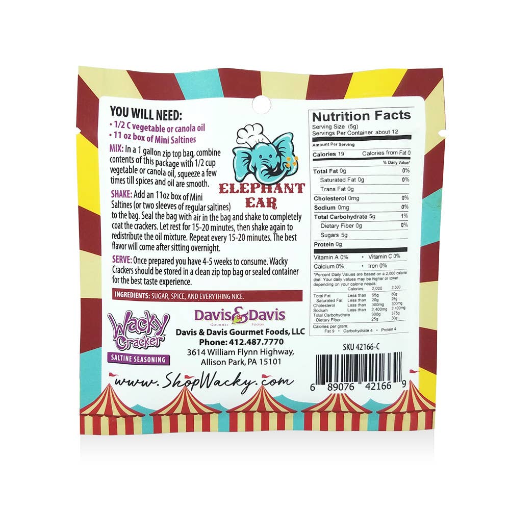 Elephant Ear Wacky Cracker