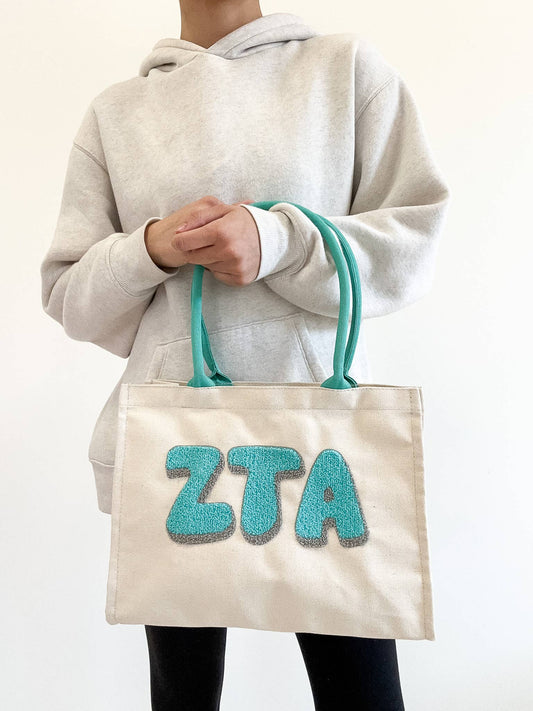 Zeta Tau Alpha Chenille Sorority Gift Tote