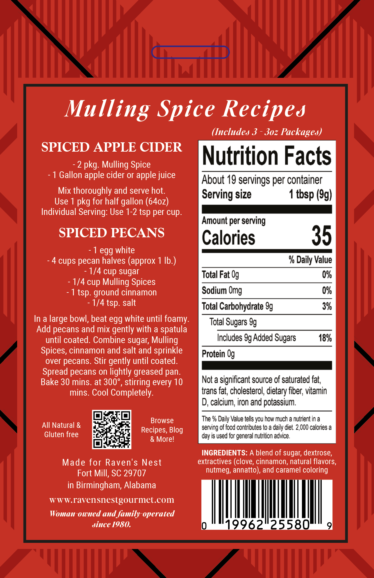 NEW!  Mulling Spice Gift Box - Holiday