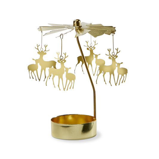 SALE Reindeer Carousel Tealight Candle Holder