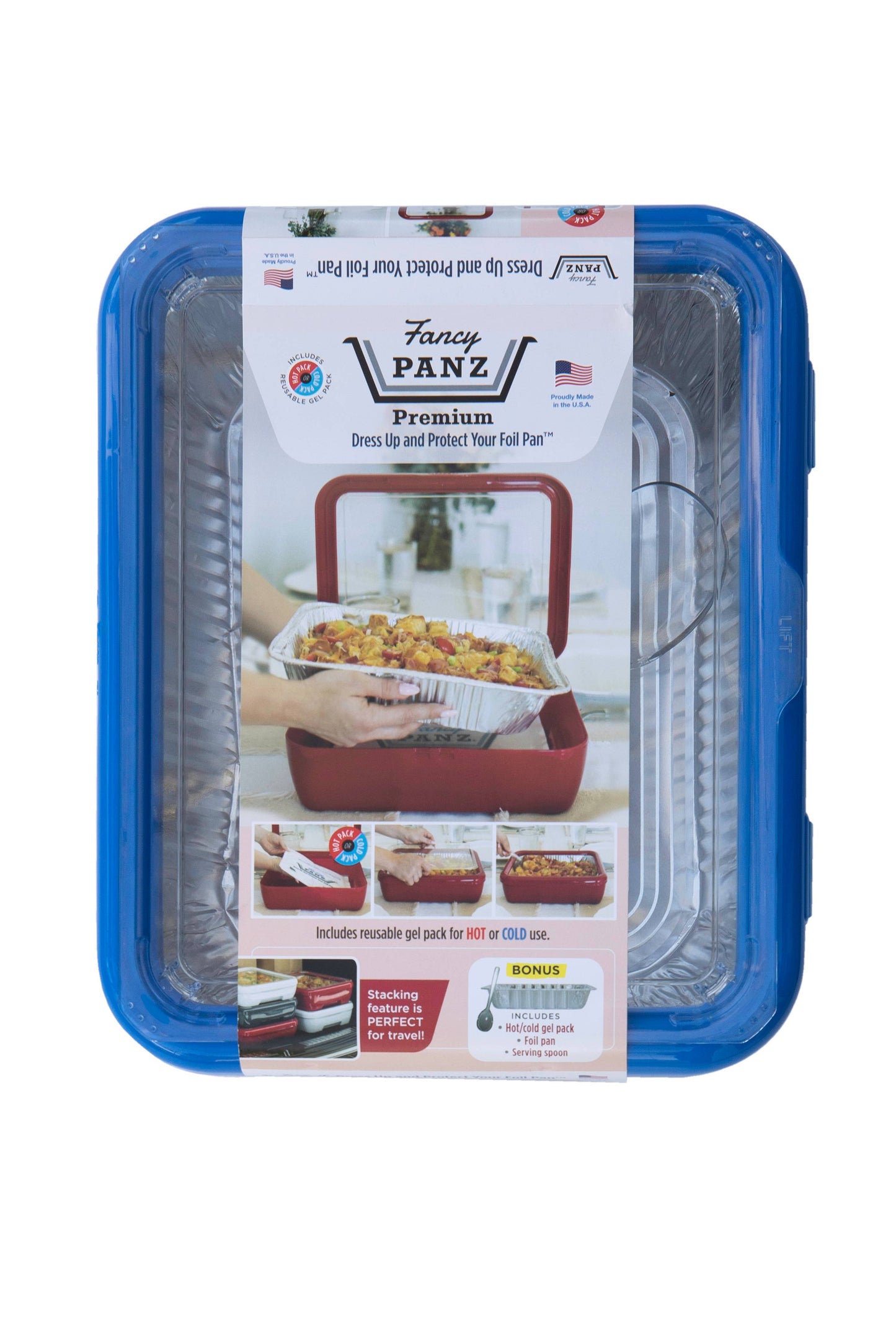 Premium Set - Pan Frame w/ Lid & Gel Pack - Denim Blue