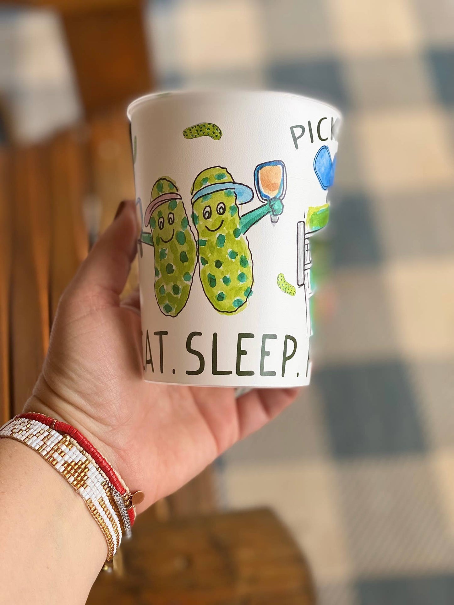 Pickle Ball Reusable Party Cups, gifts, fun cup