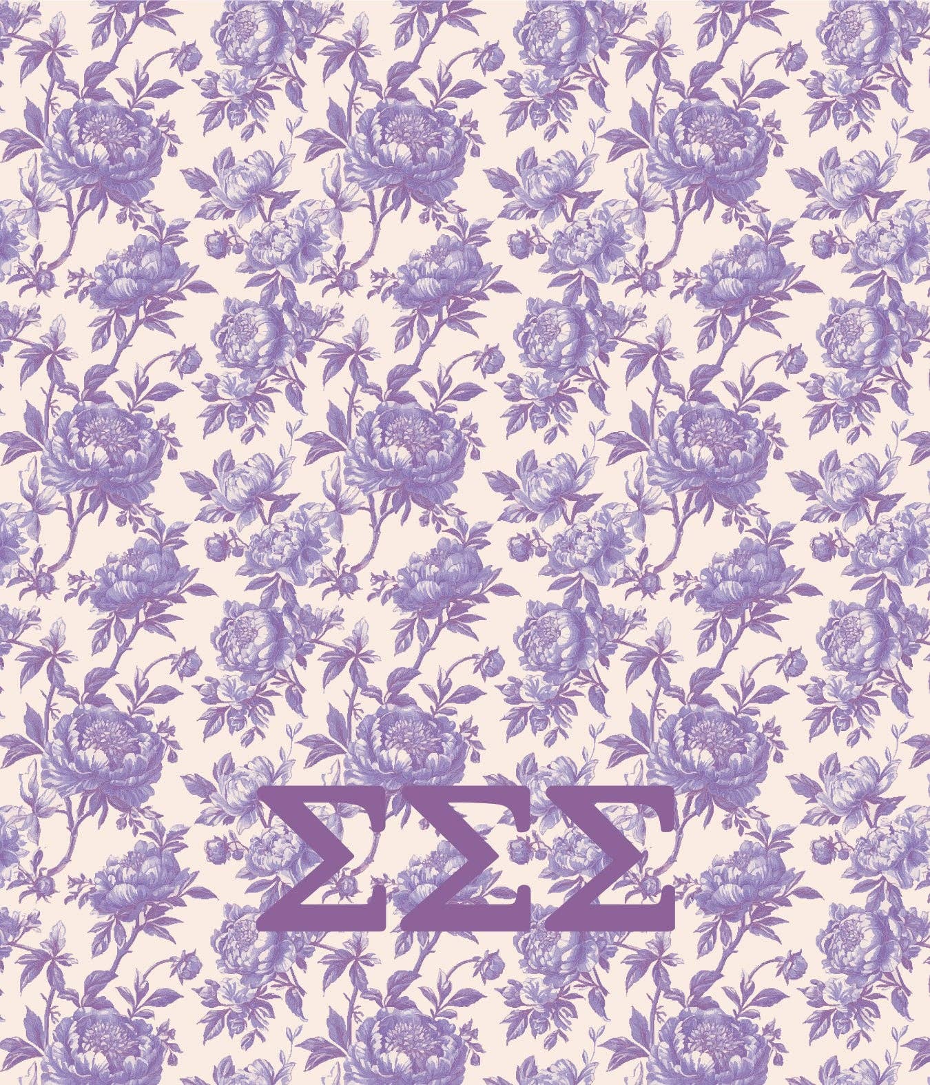 Sorority Floral Minky Blanket