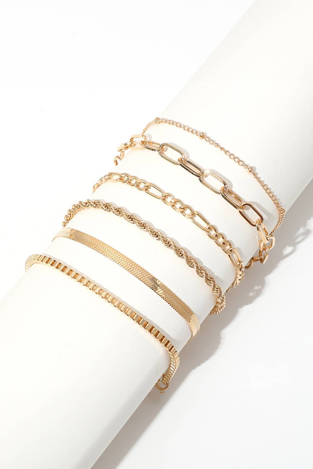 LDC Multi Layered Adjustable Chain Bracelet Set