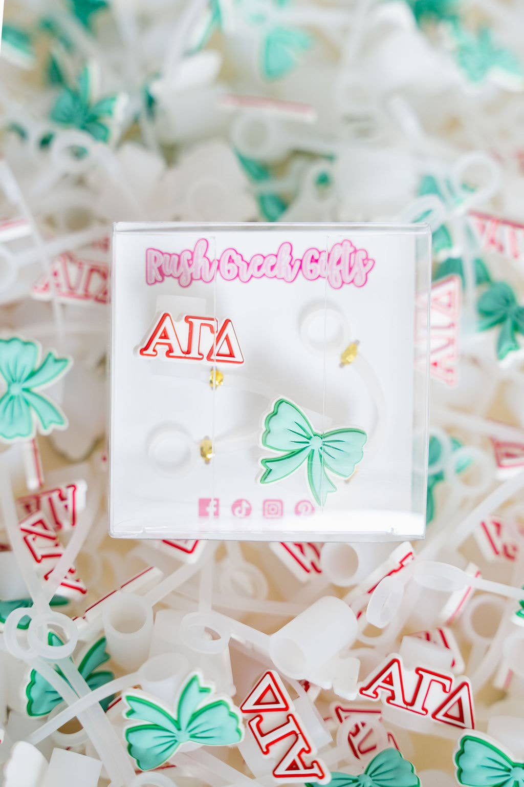 Sorority Straw Toppers