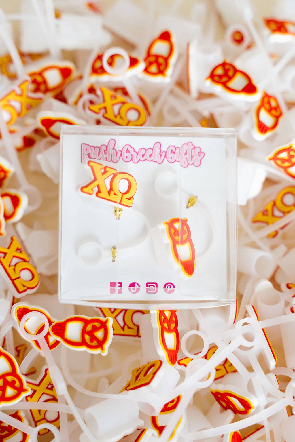 Sorority Straw Toppers