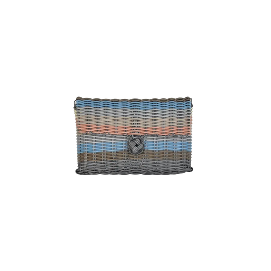 Clutch, Multi-Stripe Dark
