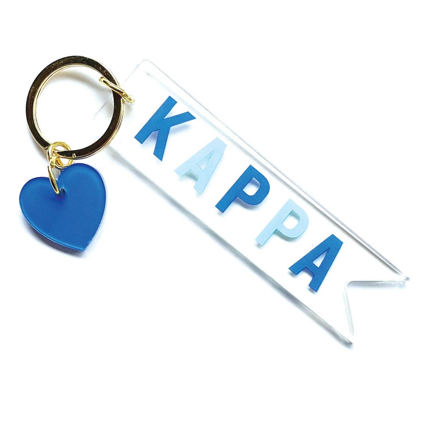 Sorority & Greek Acrylic Heart Keychain