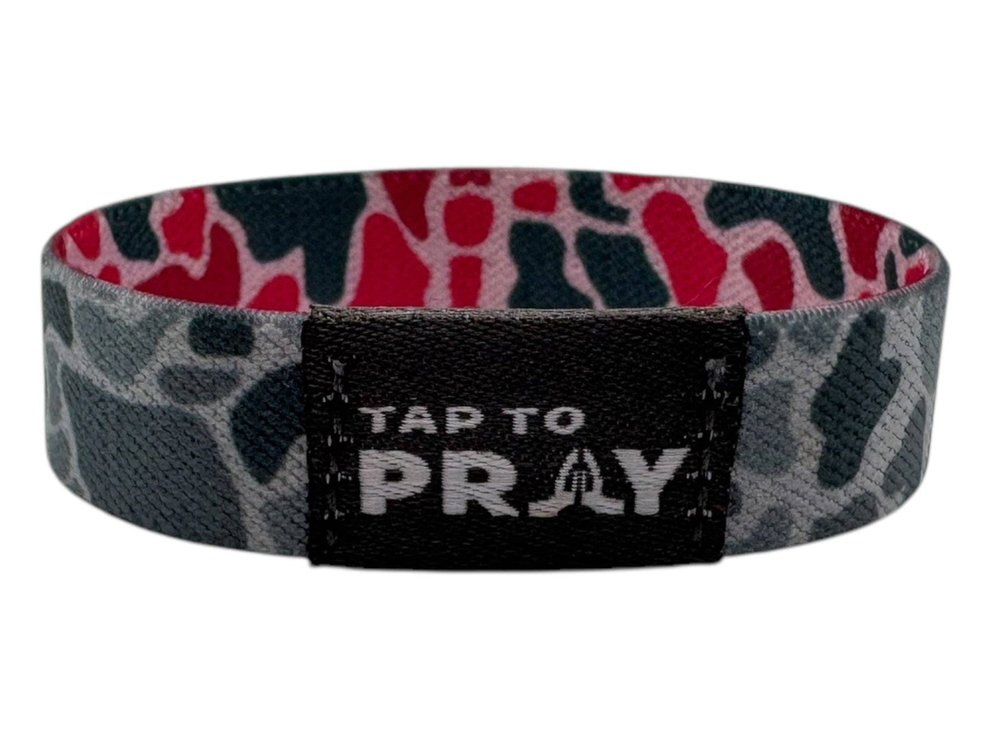 Tap To Pray™ Wristbands - River Rock Camo Pink & Ash
