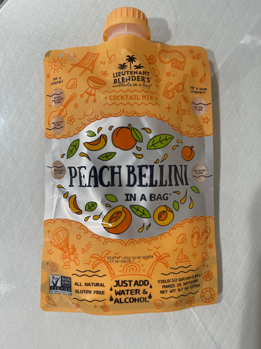 Peach Bellini in a Bag