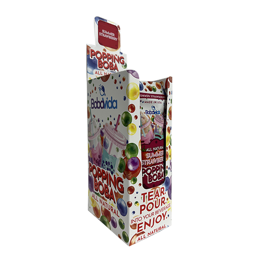 BobaVida Popping Boba -Summer Strawberry, 10ct