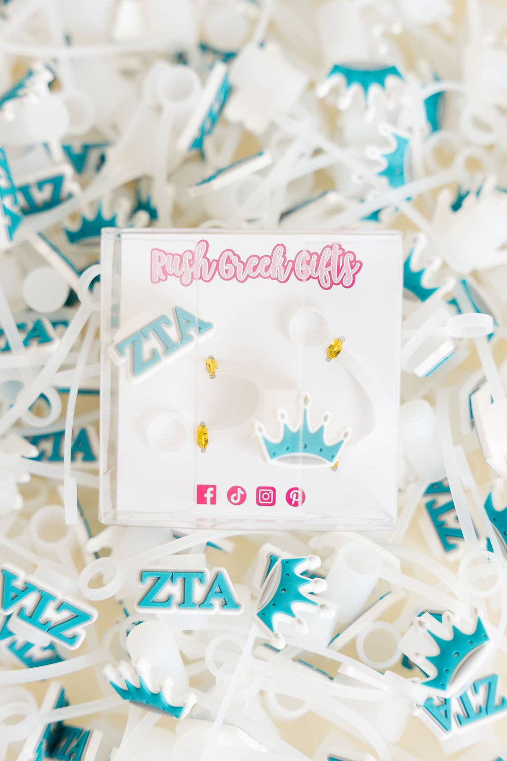 Sorority Straw Toppers