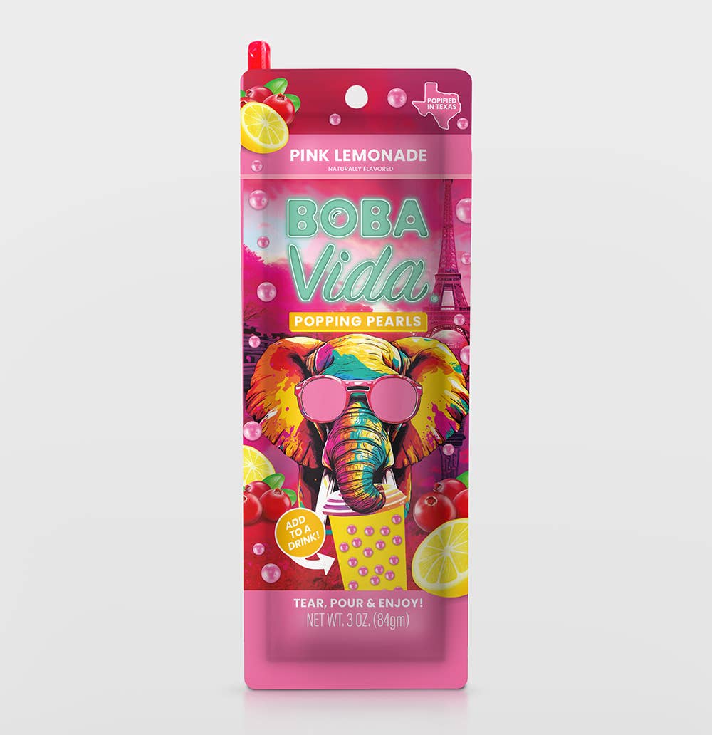 BobaVida Popping Boba - Pink Lemonade,10ct