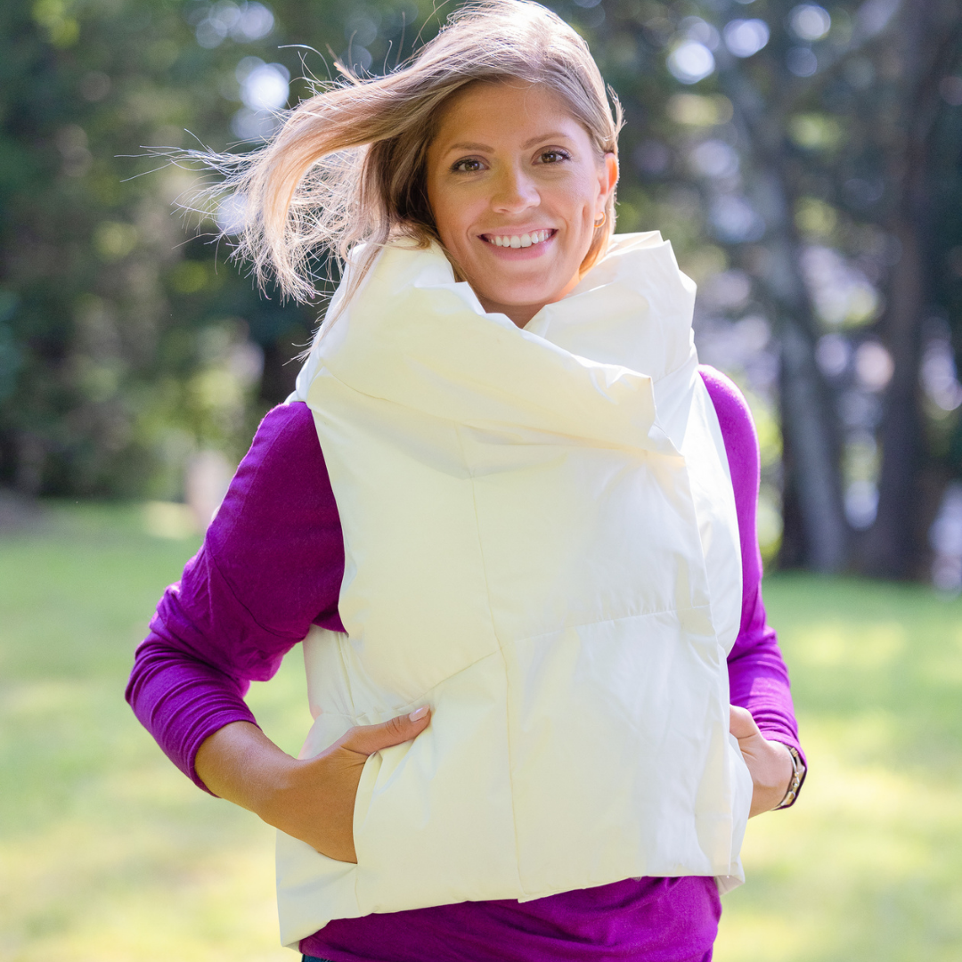 White Waterproof Pretty Puffer Vest
