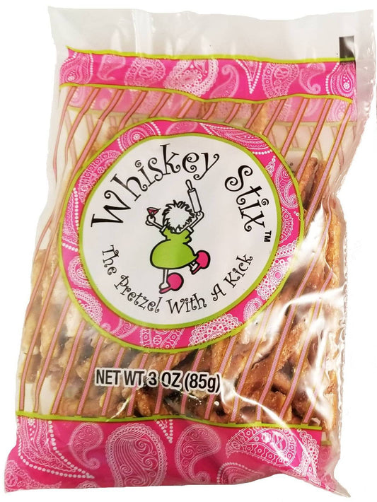 Whiskey Stix, The Pretzels with a Kick! 3oz Bag