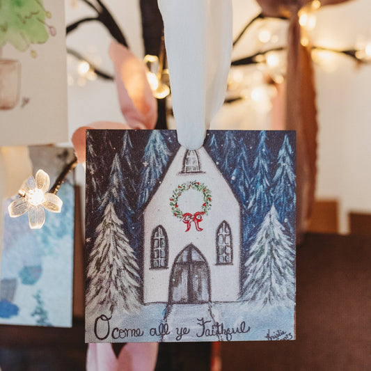 KRISTIE'S O COME ALL YE FAITHFUL ORNAMENT