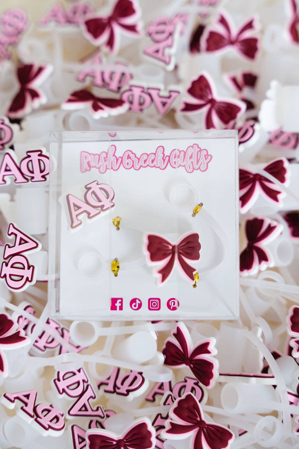 Sorority Straw Toppers