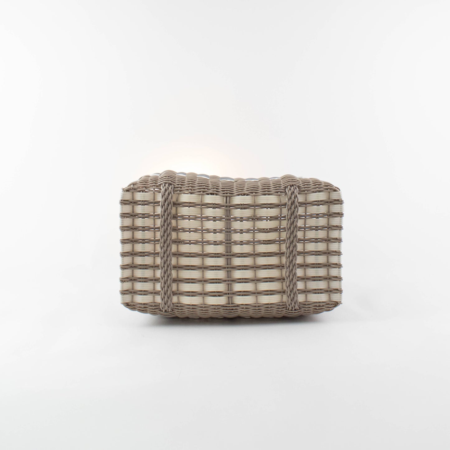 Small, Guadalupe - Putty + Silver Tote