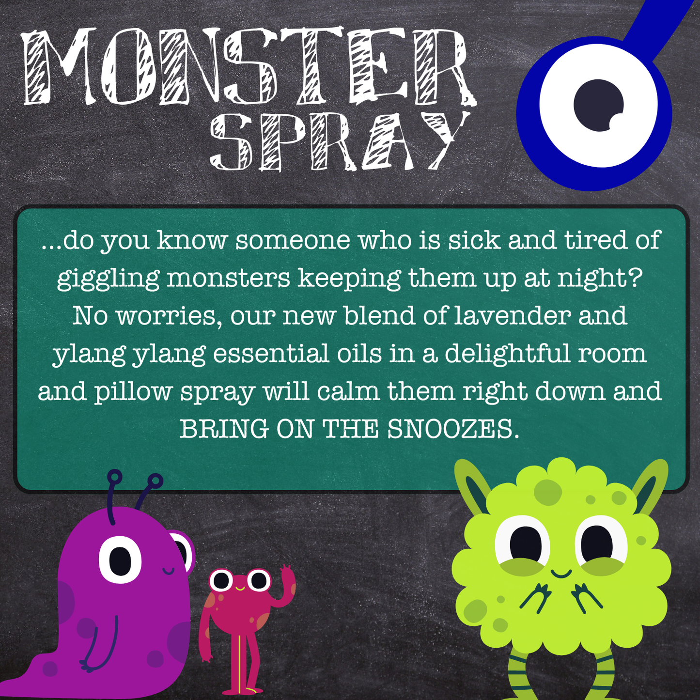 Monster Spray - Aromatherapy Room and Pillow Spray
