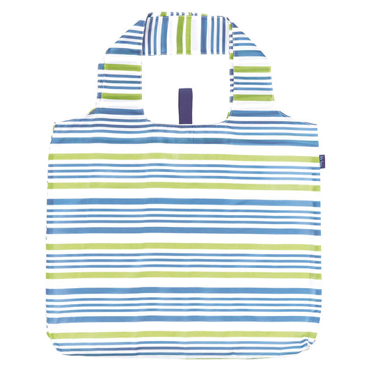 SUMMER STRIPE BLUE blu Bag Reusable Shopper Tote