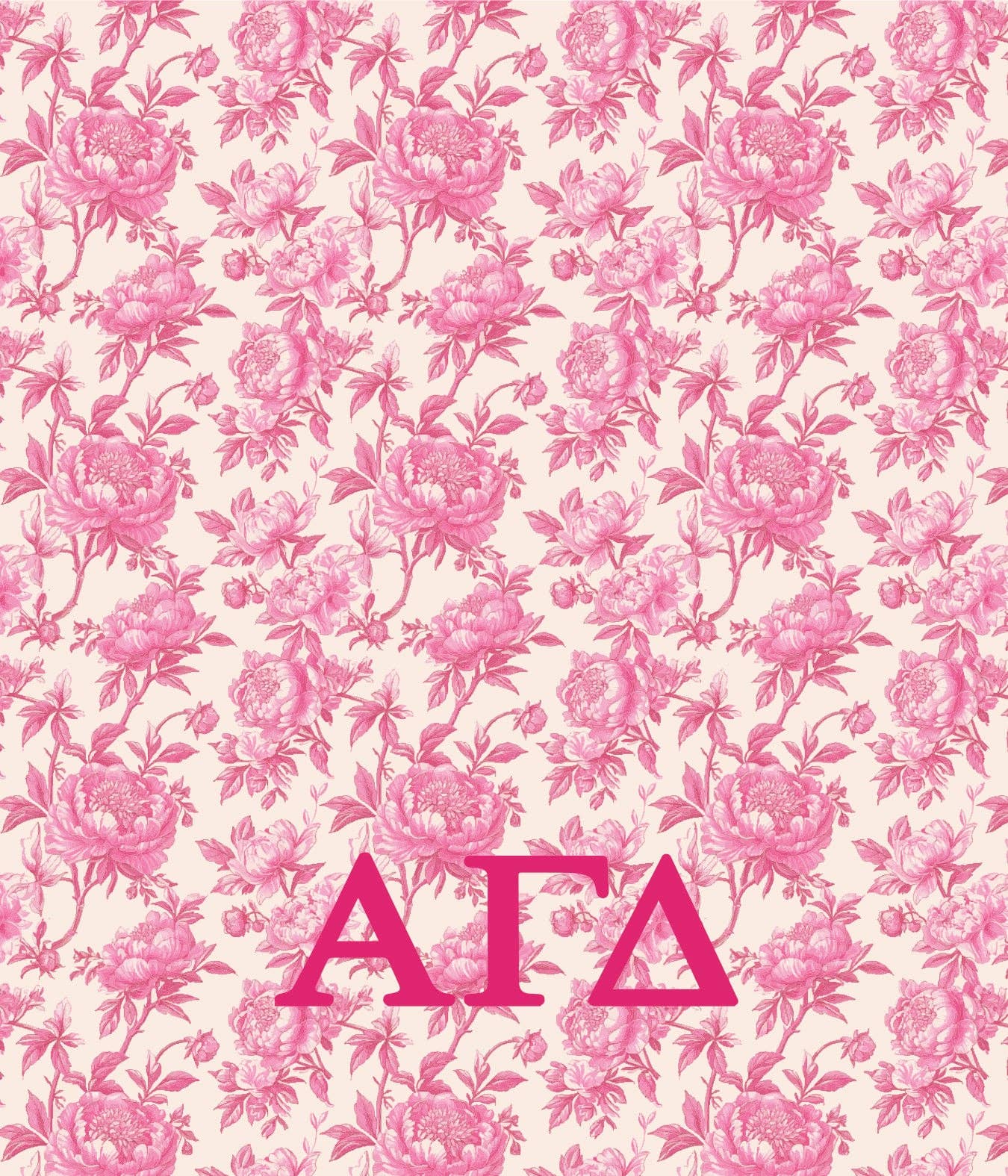 Sorority Floral Minky Blanket
