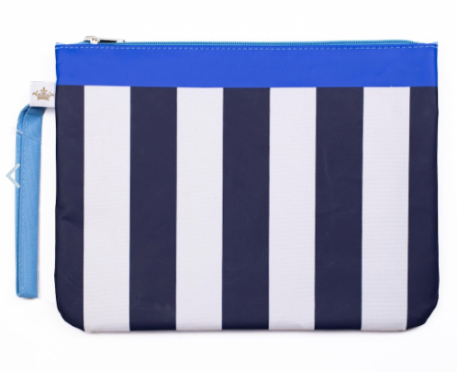 San Blas Stripe Wet/Dry Bag Navy/Palace