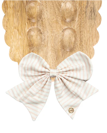 Pink Stripe Mag Bow