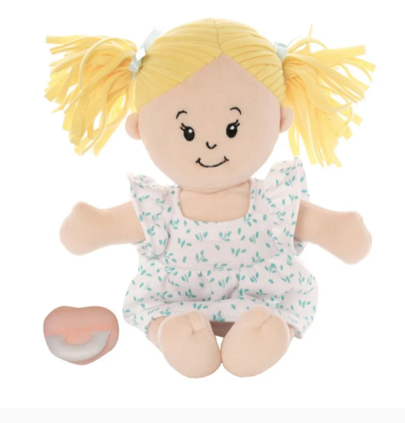 Stella- Peach w/blonde pigtails