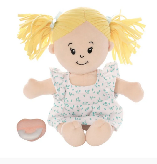 Stella- Peach w/blonde pigtails