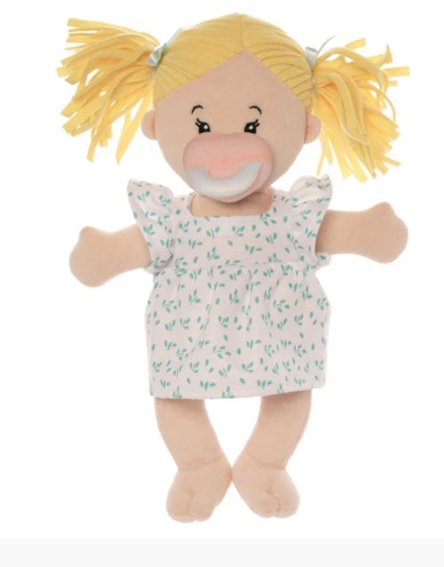 Stella- Peach w/blonde pigtails