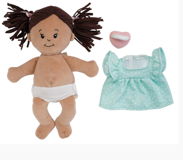 Stella-Beige w/brown pigtails