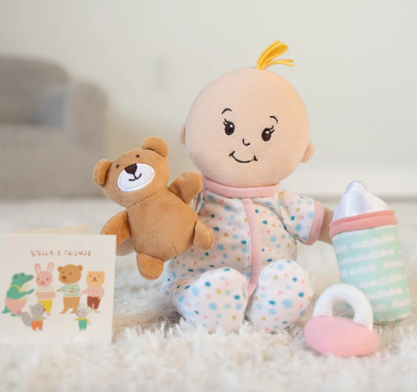 Stella Sleepytime Set-Peach w/blond