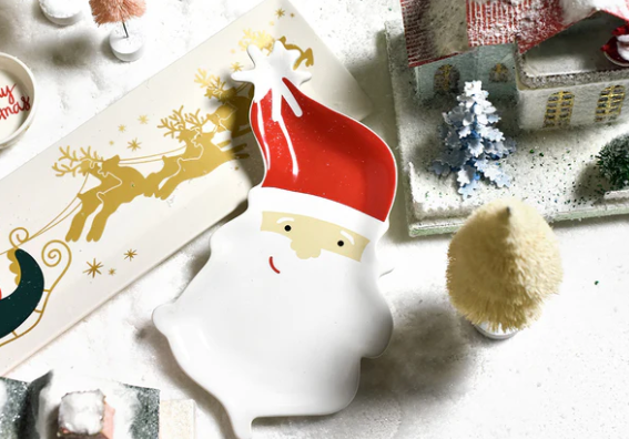 Vintage Santa Platter